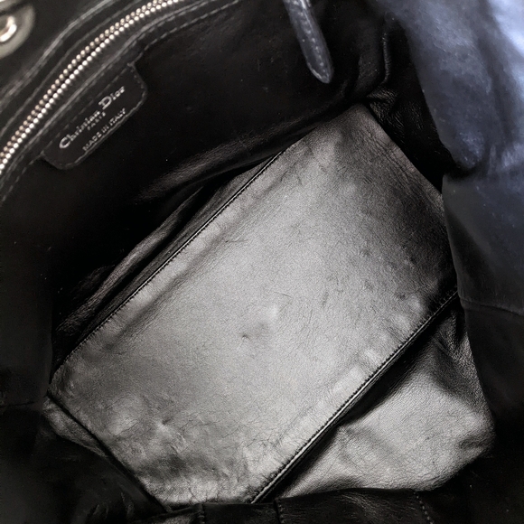 Christian Dior Black Woven Leather Medium Soft Lady Dior Tote Bag - Picture 10 of 16